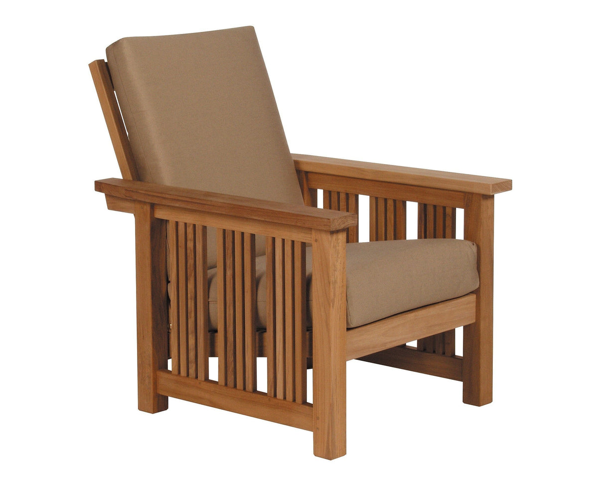 Barlow Tyrie Mission Reclining Fauteuil Club lounge multiposition avec coussin