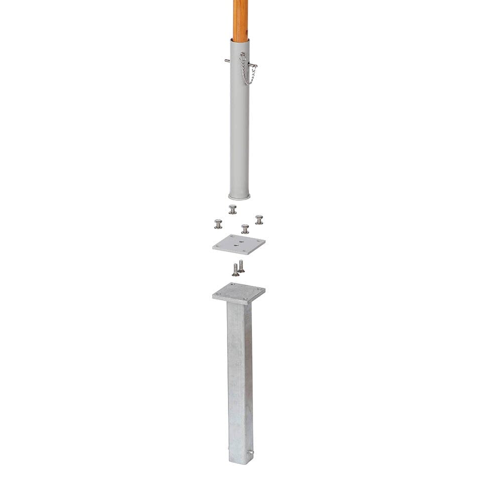 Barlow Tyrie Napoli Fixation Parasol à bétonner Base 38 - Small (pour mâts Ø38mm)