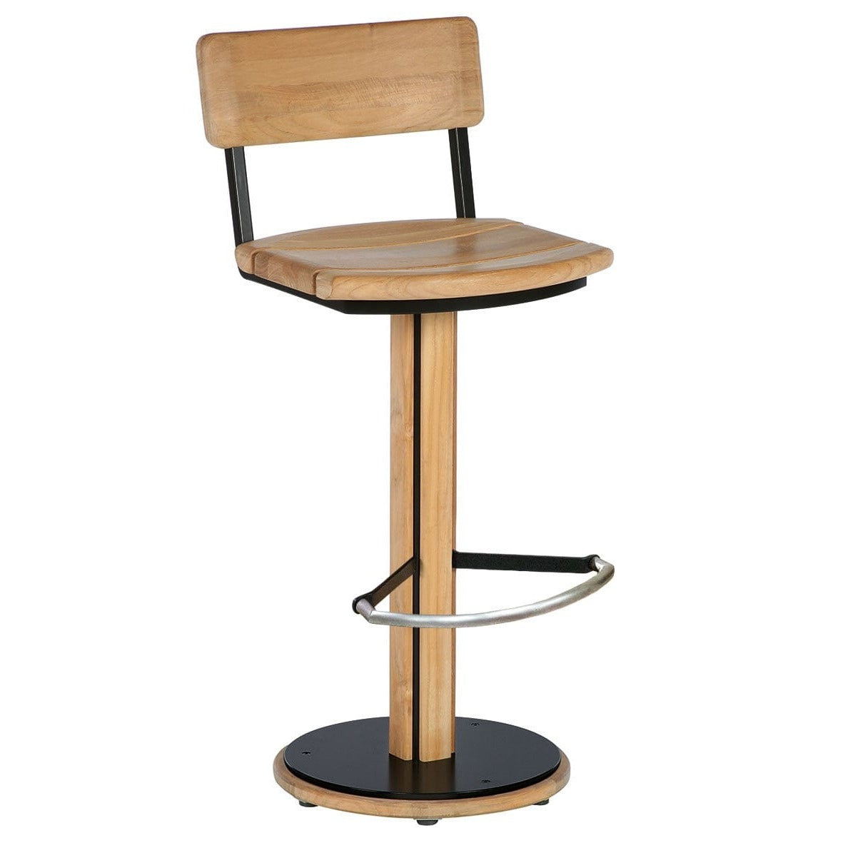 Barlow Tyrie Titan Chaise haute de bar tournante (swivel) (Black Frame)