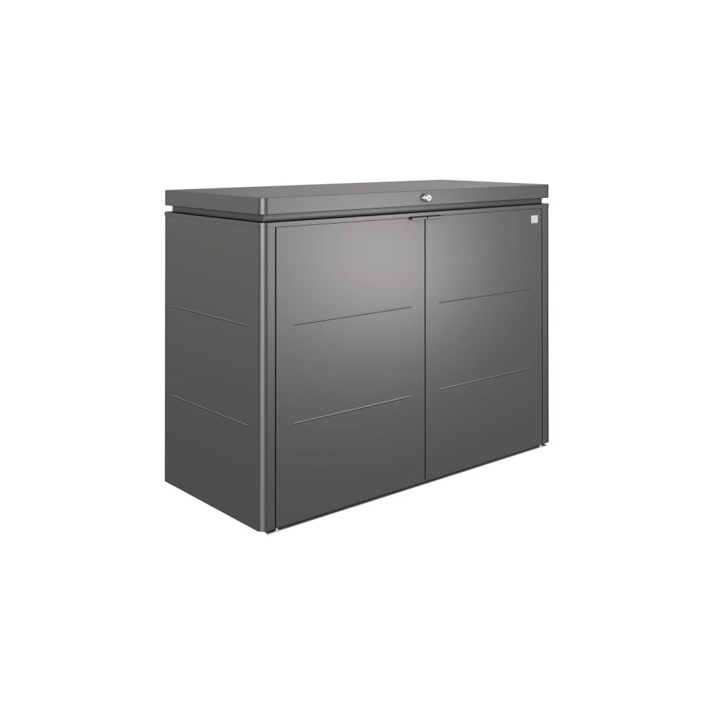 Biohort HighBoard 160 Coffre de jardin Gris foncé métallique