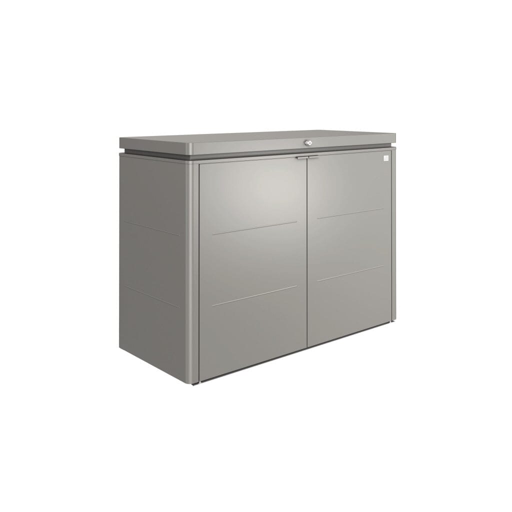 Biohort HighBoard 160 Coffre de jardin Gris quartz métallique