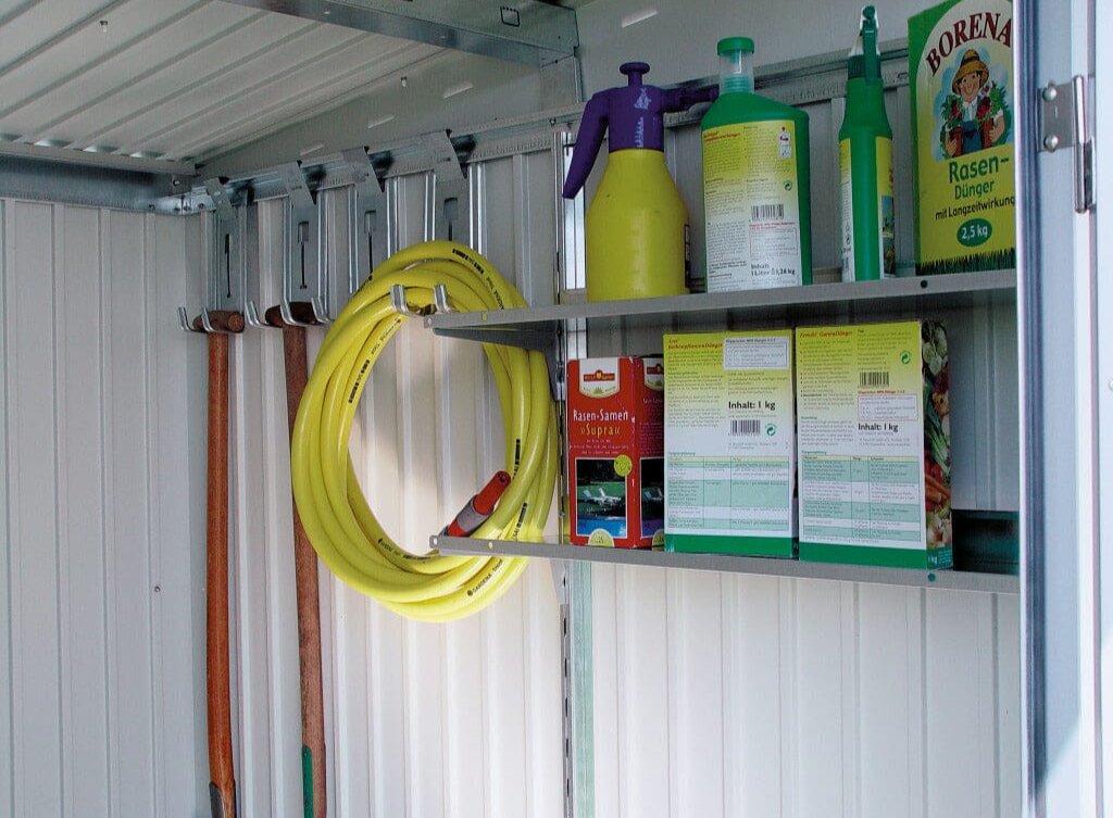 Biohort Set de 2 étagères pour Armoire à outils 43,5 x 72 cm Argent métallique