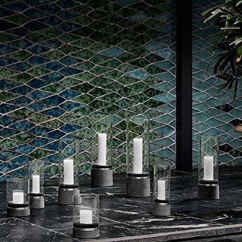 Blomus 65095 Piedra Photophore H:45cm avec bougie