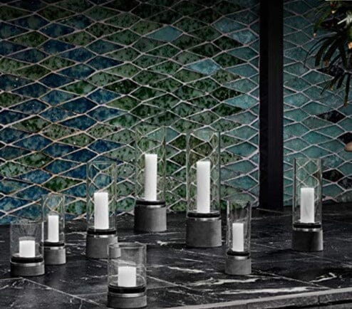 Blomus 65274 Piedra Photophore H:23,5cm avec bougie