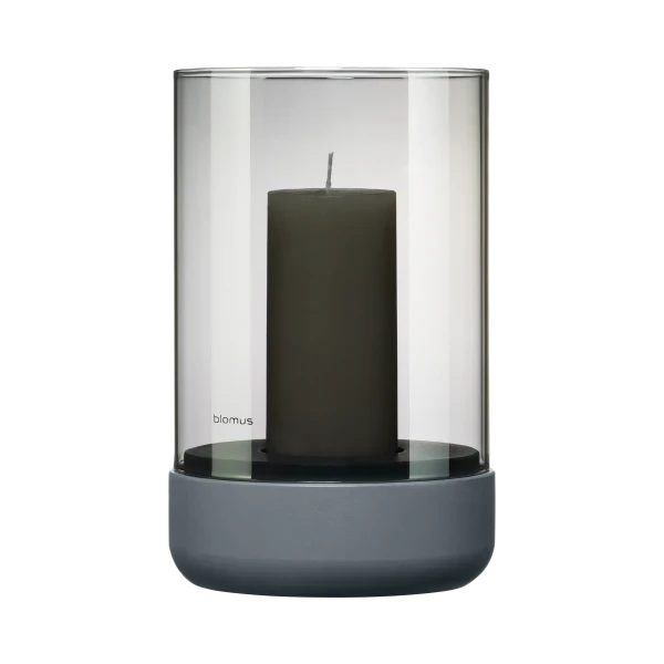 Blomus Calma Lanterne Photophore Ø12cm H:20cm Steel Gray
