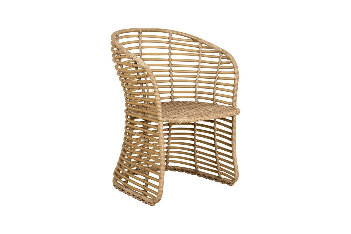 Cane-line Basket Fauteuil repas, coussins en sus (54100) Natural (Résine tressée, Cane-line Weave)