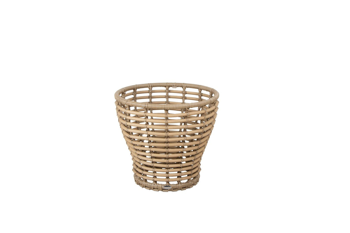 Cane-line Basket Structure Table basse Ø50cm, Plateau en sus (53200) Natural (Résine tressée, Cane-line Weave)
