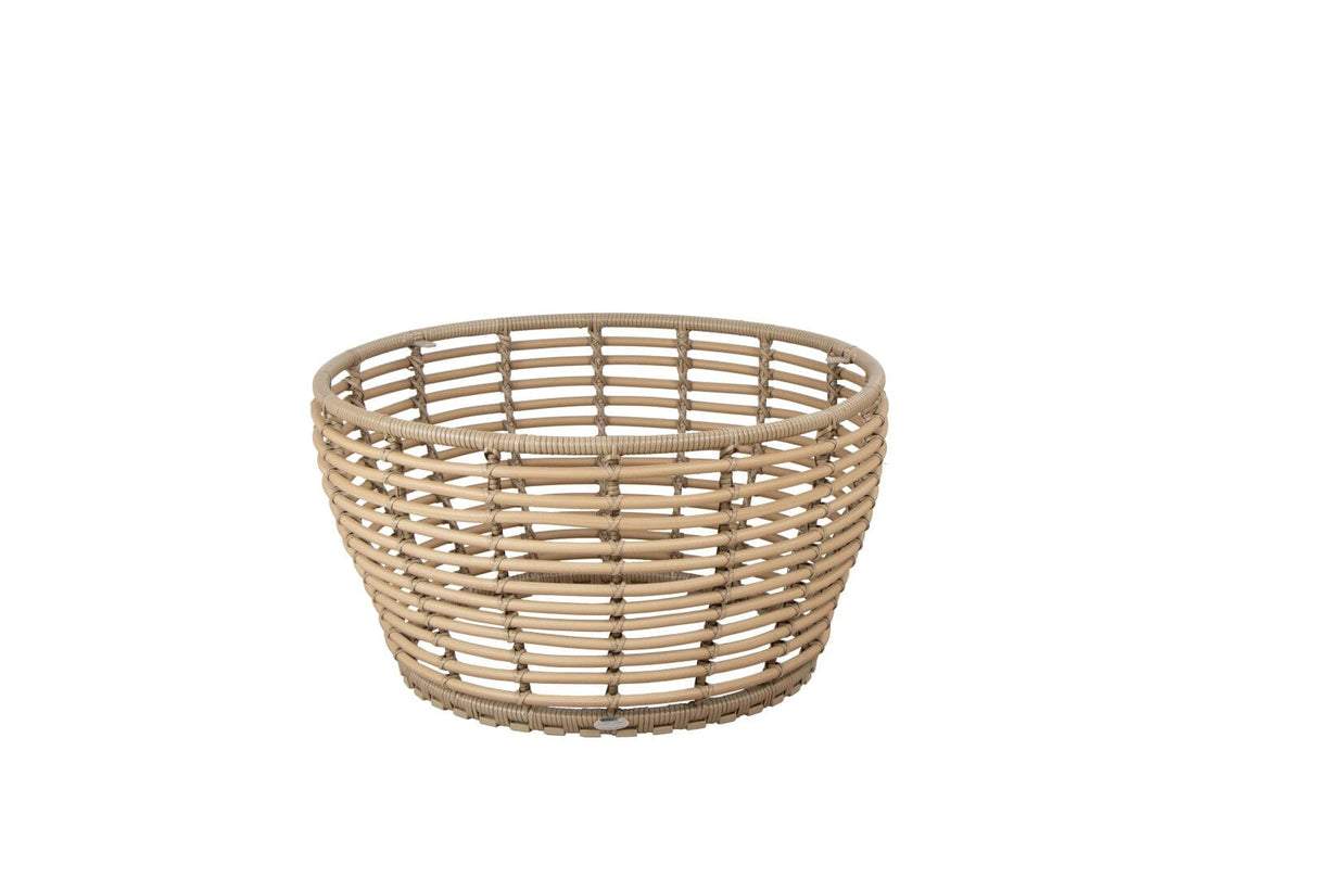 Cane-line Basket Structure Table basse Ø75cm, Plateau en sus (53201) Natural (Résine tressée, Cane-line Weave)