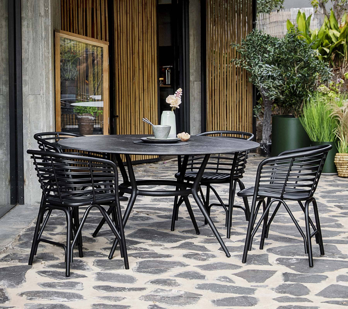 Cane-line Blend Fauteuil repas OUTDOOR, coussin en sus (57430)