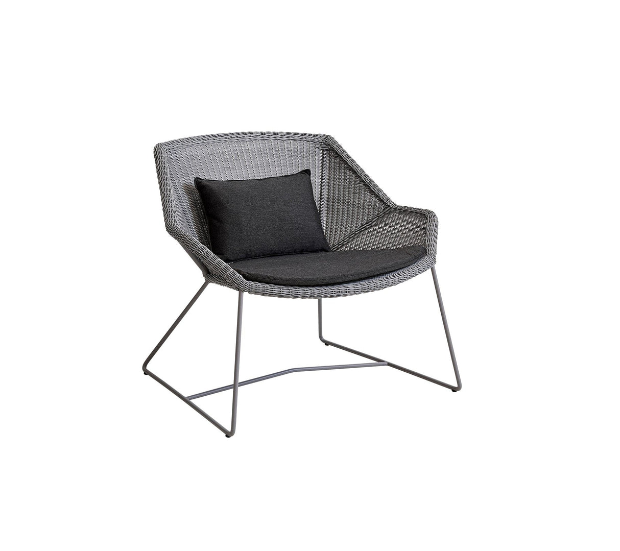 Cane-line Breeze Fauteuil Club Lounge, coussins en sus (5468) Light grey (Résine tressée, Cane-line Weave)
