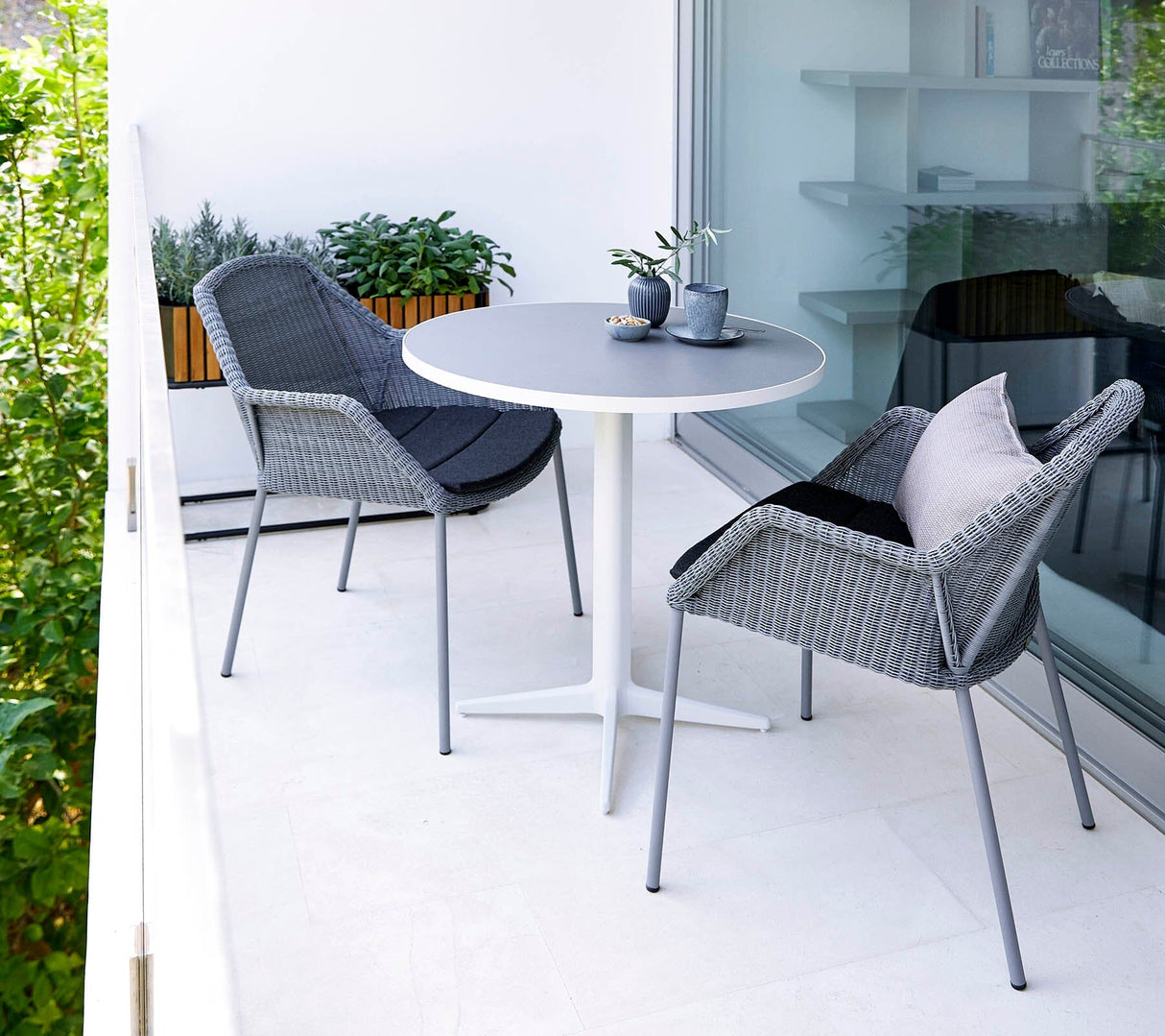 Cane-line Breeze Fauteuil repas empilable, coussins en sus (5464)