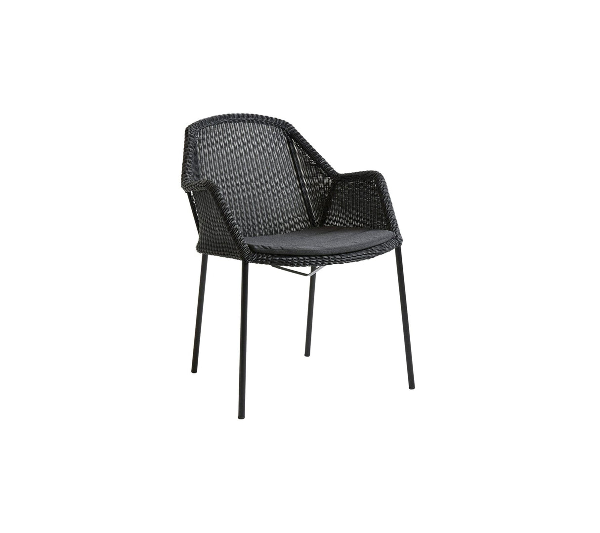 Cane-line Breeze Fauteuil repas empilable, coussins en sus (5464)