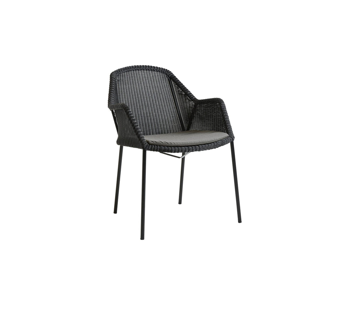 Cane-line Breeze Fauteuil repas empilable, coussins en sus (5464)