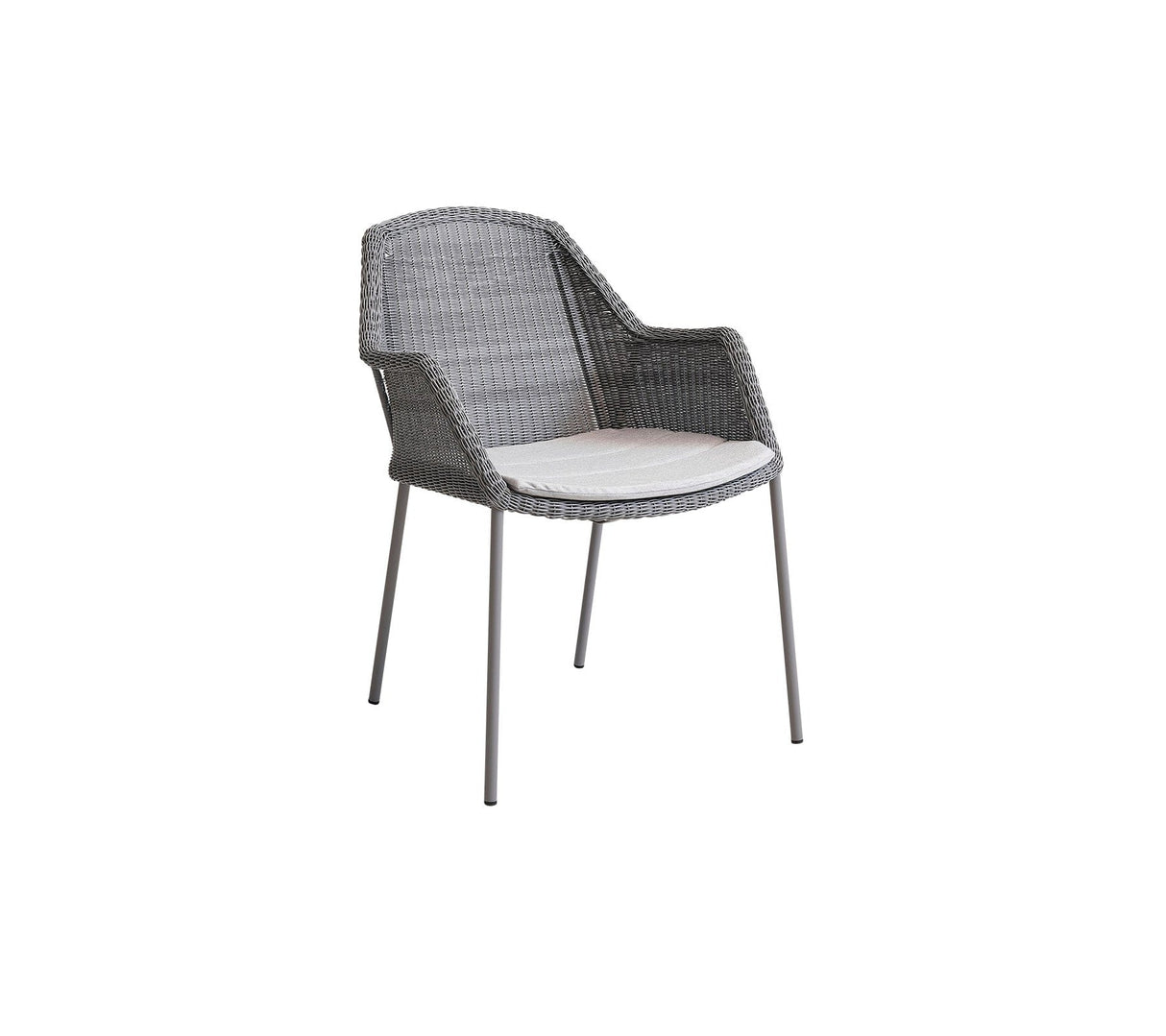 Cane-line Breeze Fauteuil repas empilable, coussins en sus (5464)