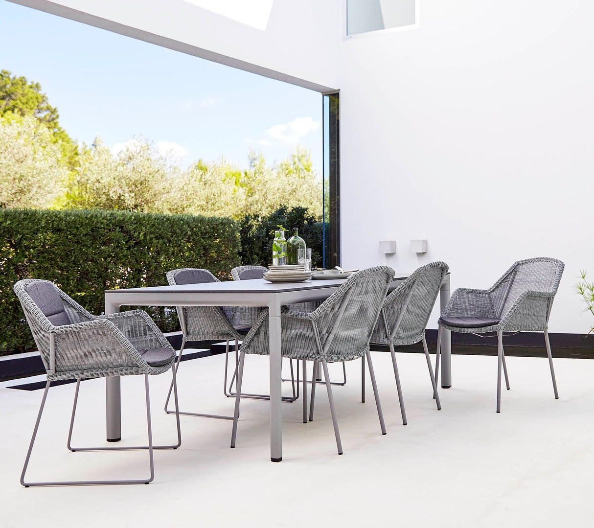 Cane-line Breeze Fauteuil repas empilable, coussins en sus (5464)