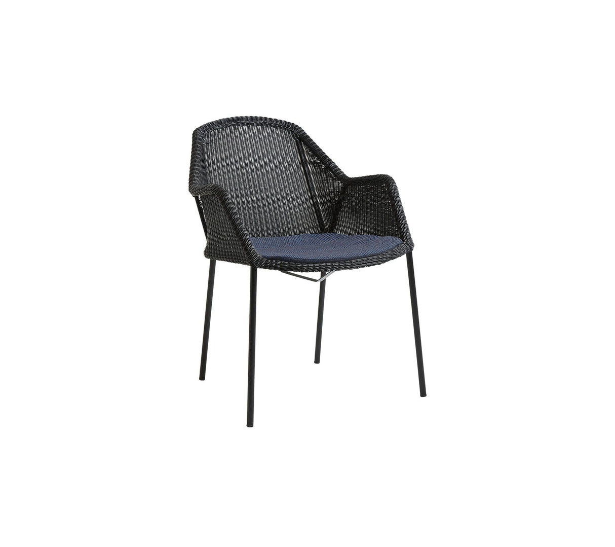 Cane-line Breeze Fauteuil repas empilable, coussins en sus (5464)