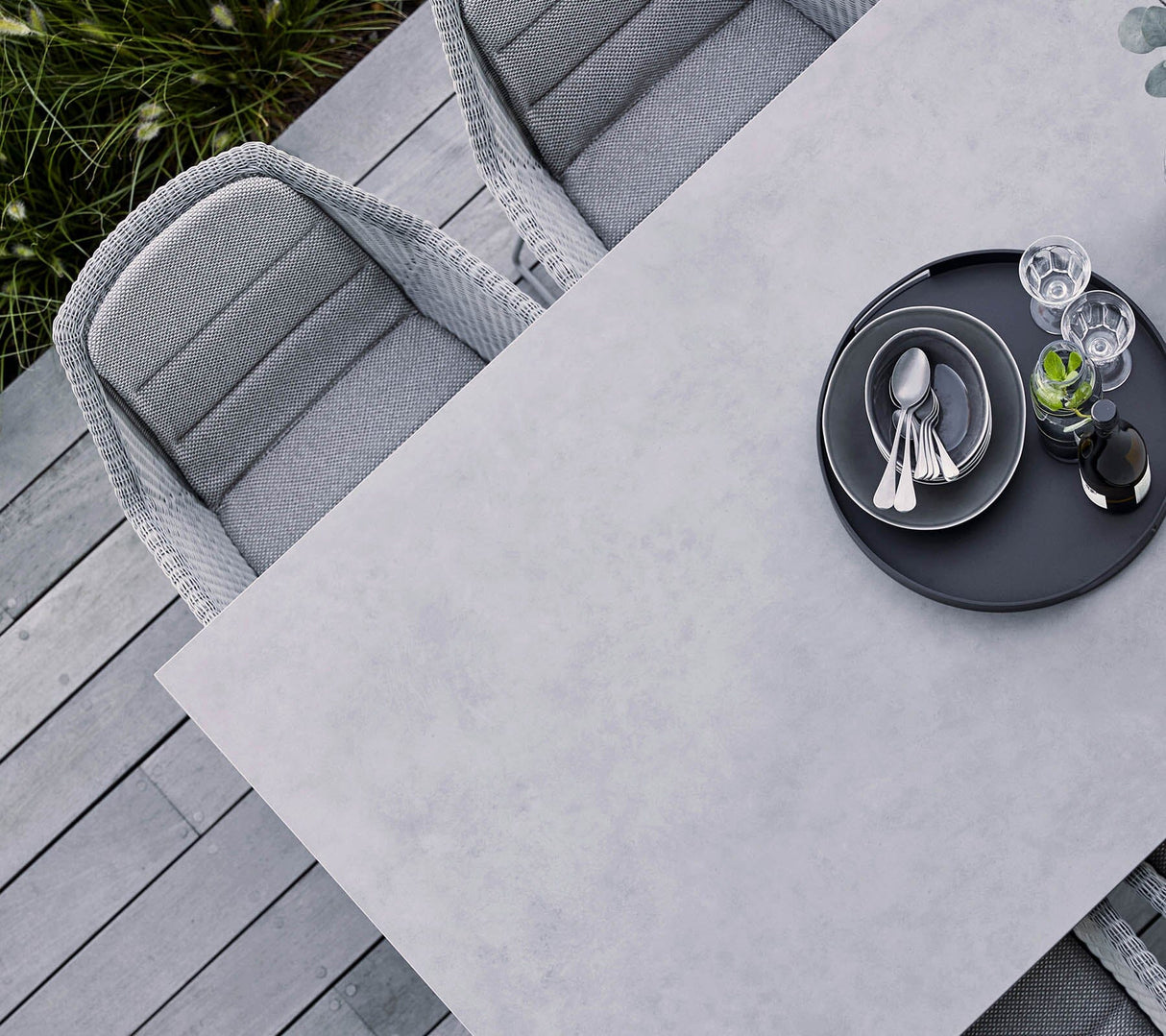 Cane-line Breeze Fauteuil repas empilable, coussins en sus (5464)