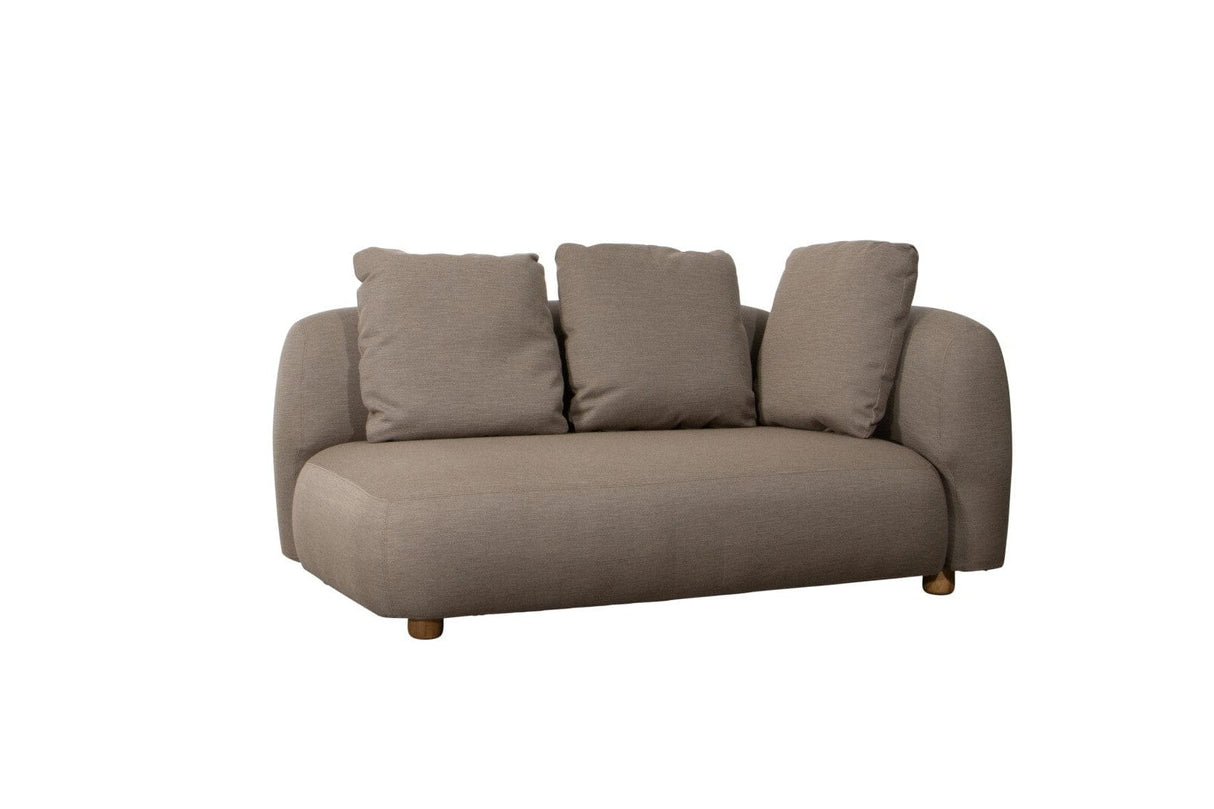 Cane-line Capture Canapé 2 places à 1 accoudoir, coussins déco inclus Droite