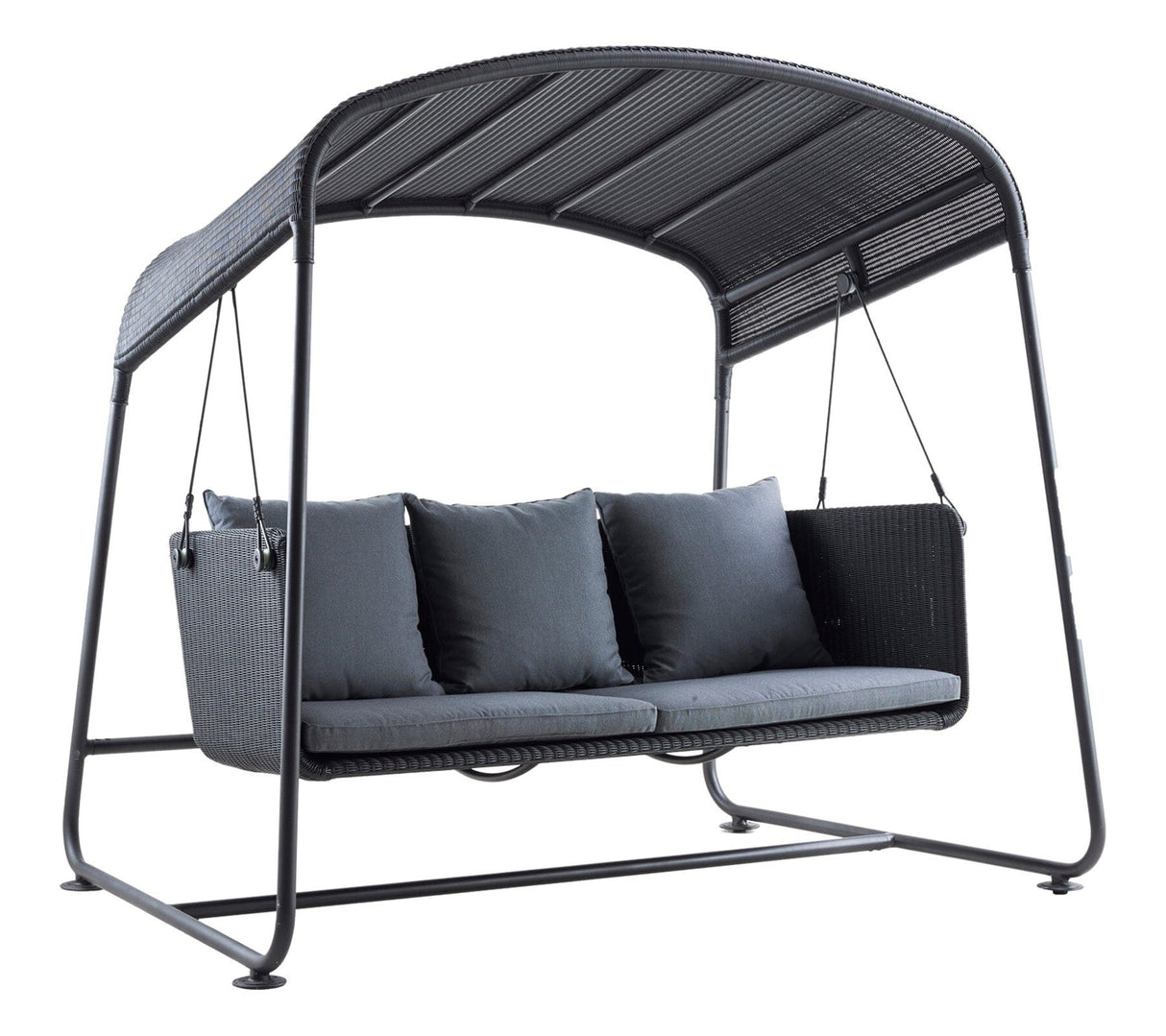 Cane-line Cave Swing Sofa Balancelle, coussins inclus (8557) Graphite (Résine tressée, Cane-line Weave) Grey Cane-line Natté