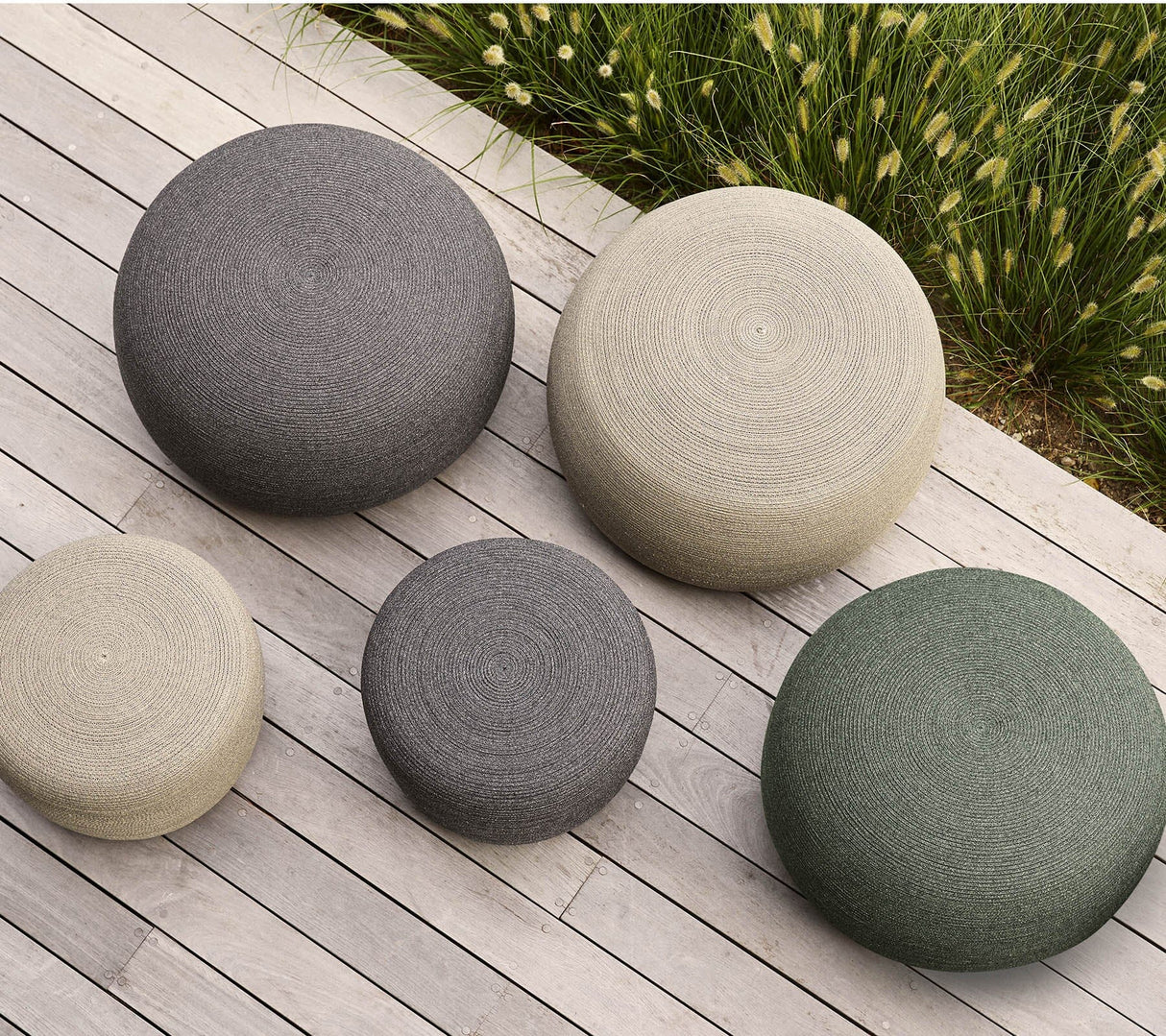 Cane-line Circle Pouf Large rond (8332)