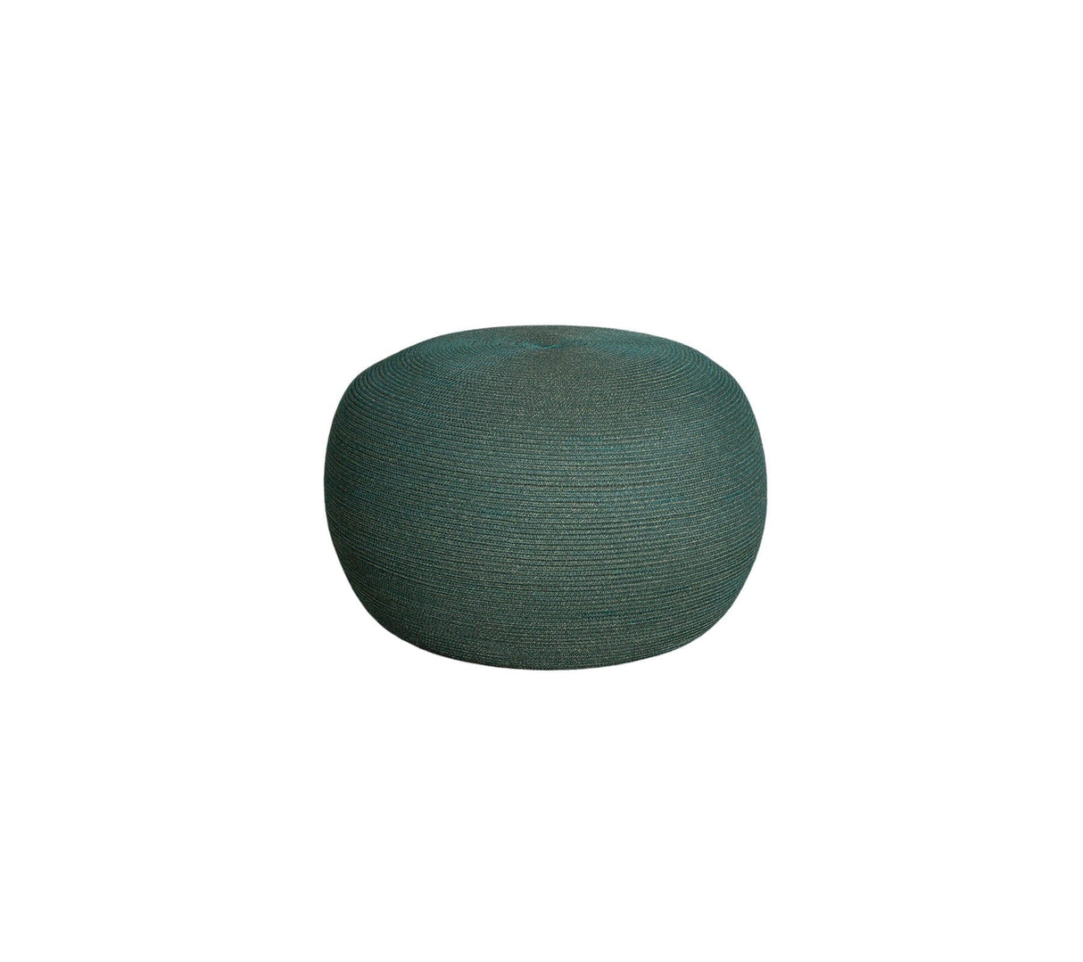 Cane-line Circle Pouf Large rond (8332) Dark green (Cordes Cane-line Soft Rope)