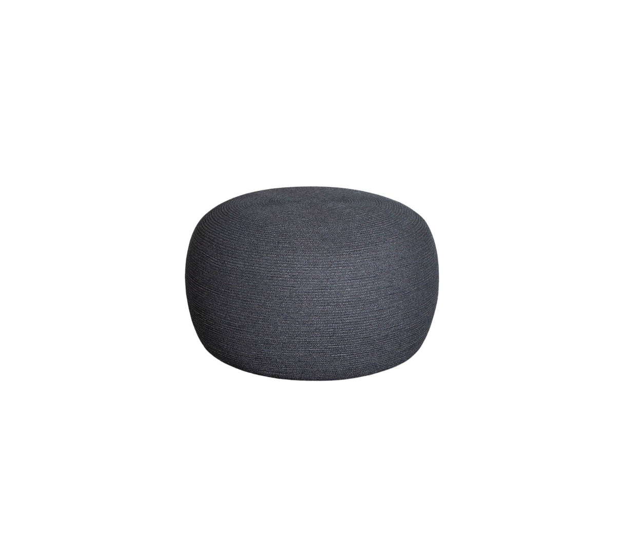 Cane-line Circle Pouf Large rond (8332) Dark grey (Cordes Cane-line Soft Rope)