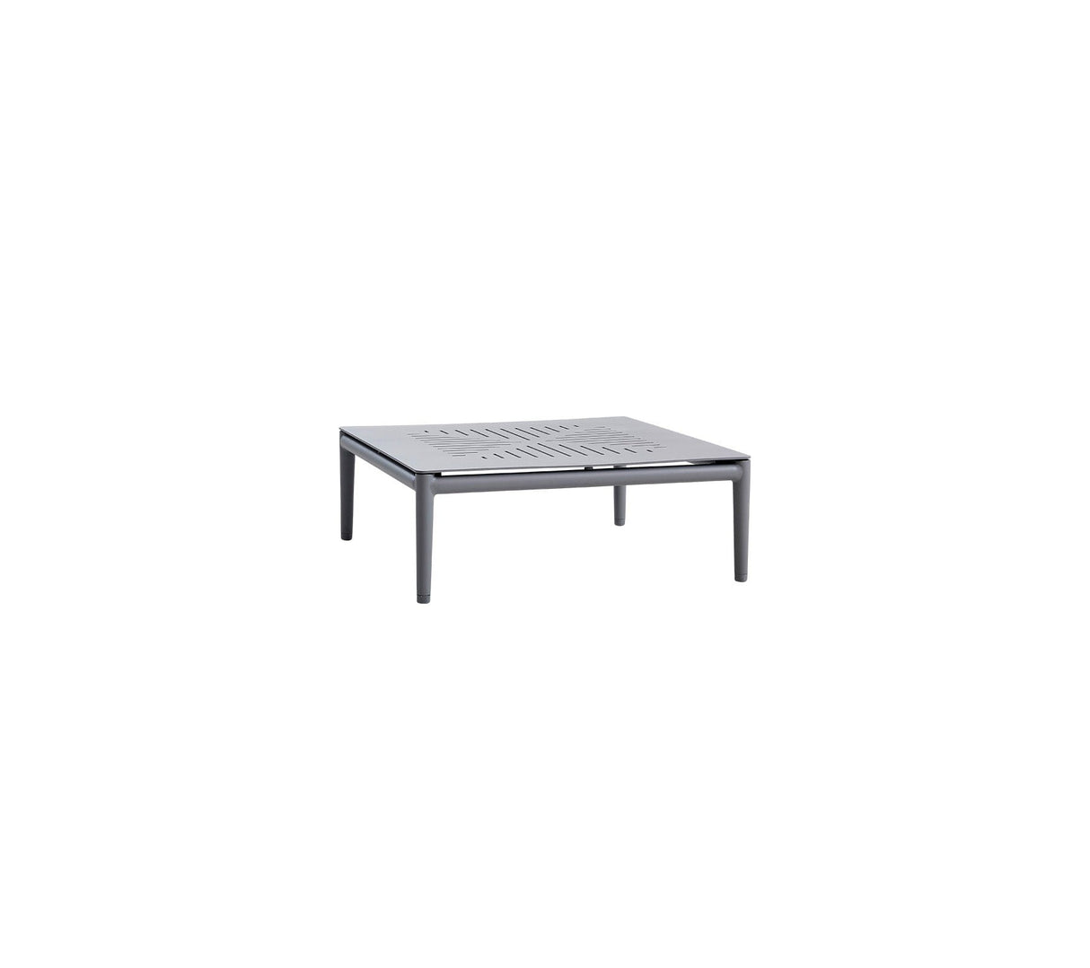 Cane-line Conic Coffee Table 75x75cm (5038) Light grey (Aluminium)