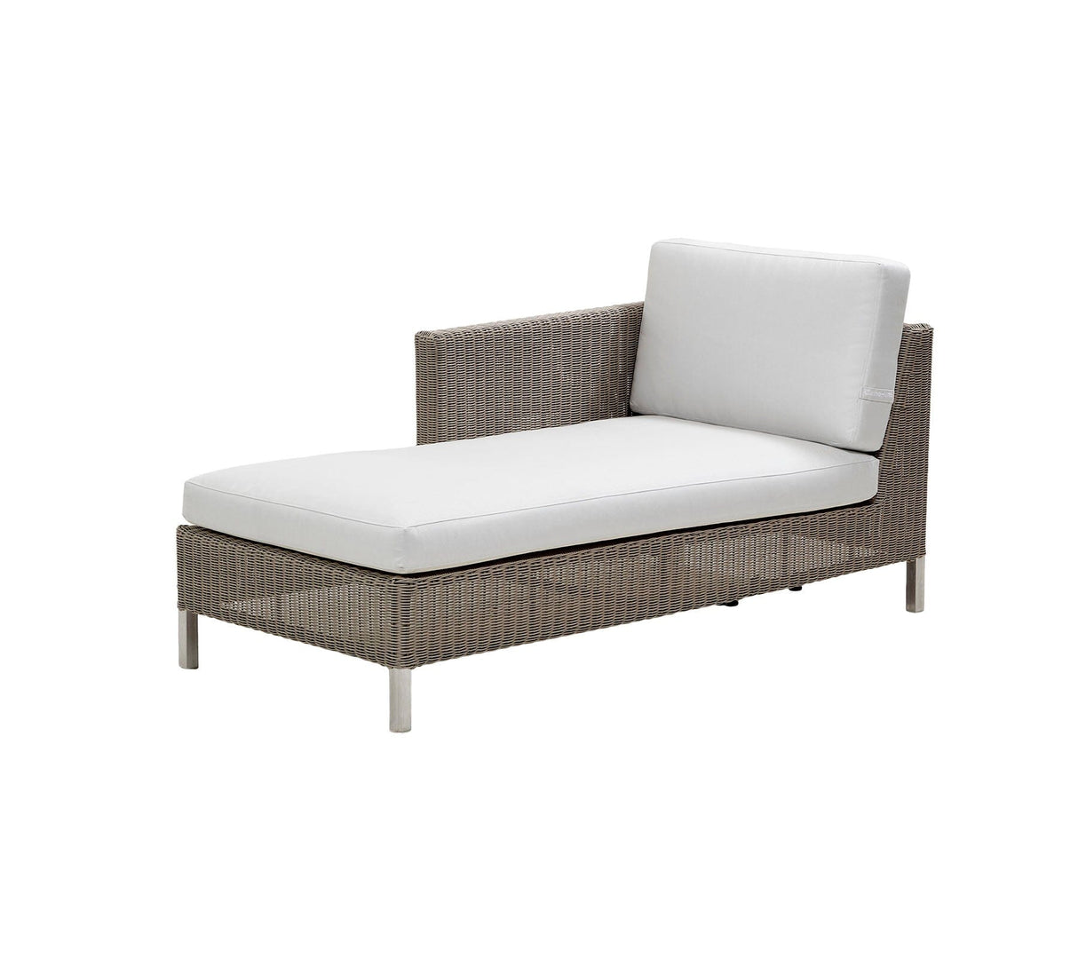 Cane-line Connect Chaise longue bergère Module sofa Droite, cousins en sus (5596)