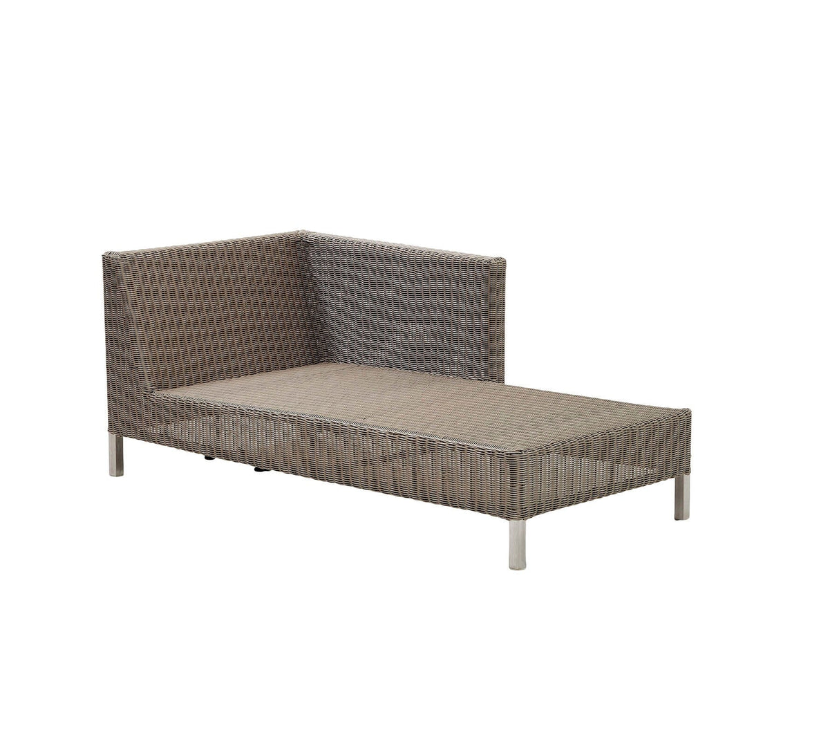 Cane-line Connect Chaise longue bergère Module sofa Gauche, cousins en sus (5597)