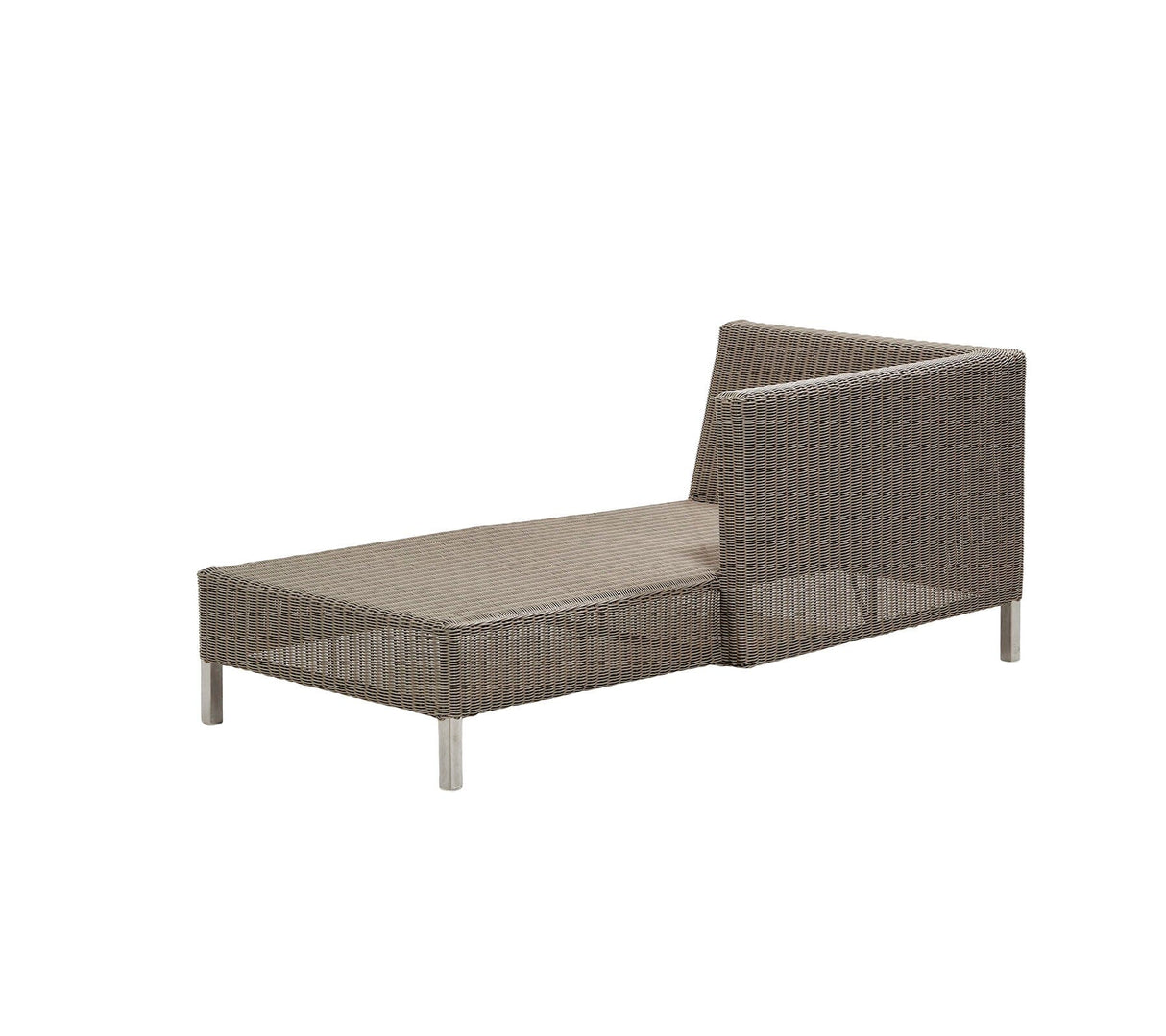 Cane-line Connect Chaise longue bergère Module sofa Gauche, cousins en sus (5597)