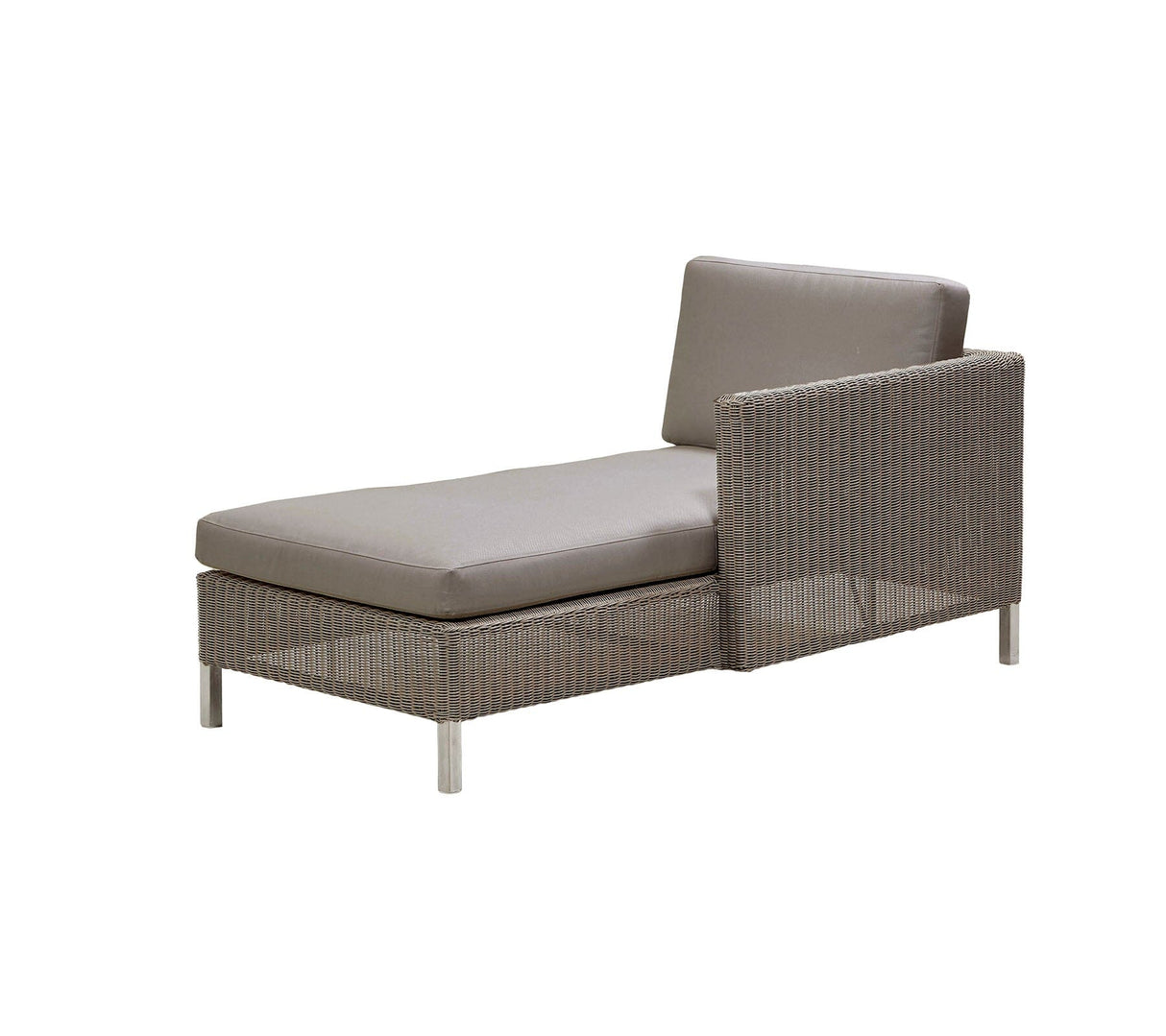 Cane-line Connect Chaise longue bergère Module sofa Gauche, cousins en sus (5597)