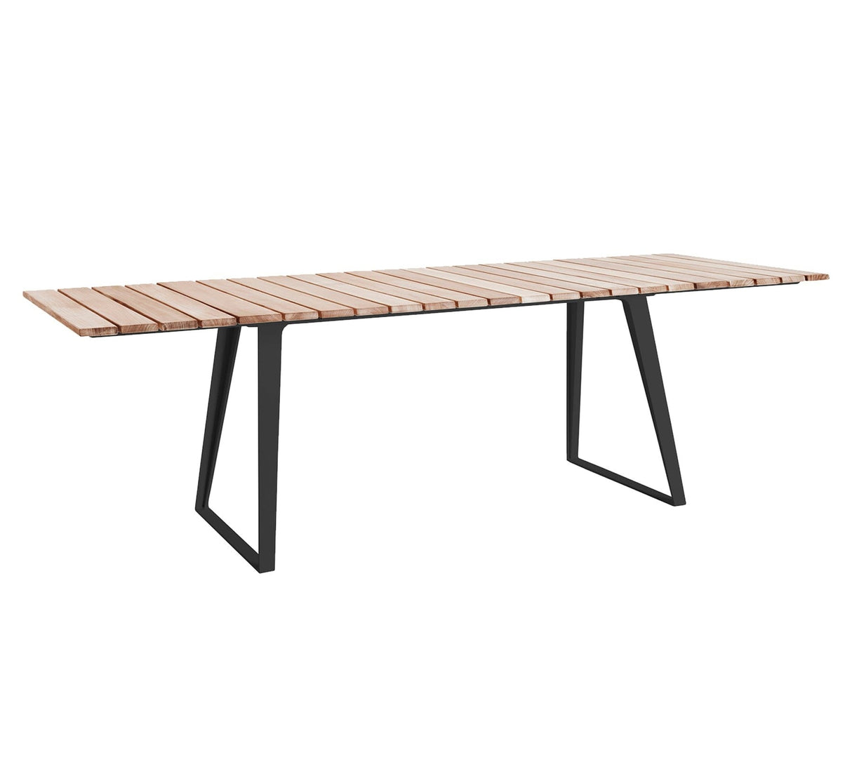Cane-line Copenhagen Table repas avec rallonge 160-243x84cm (11030) Lava grey (Aluminium)
