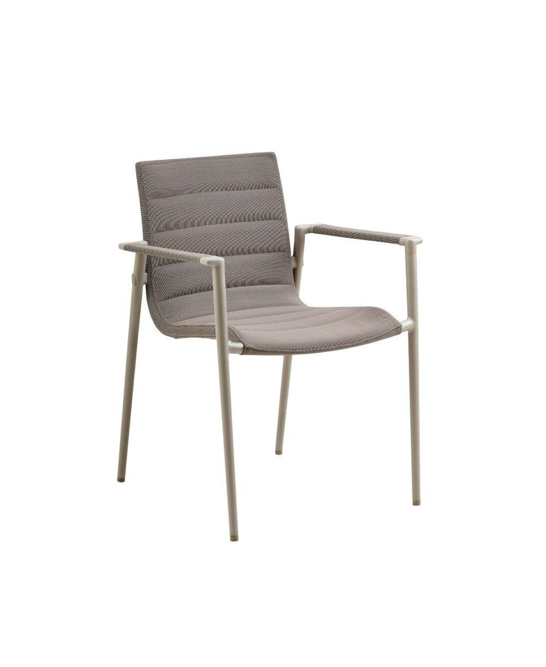 Cane-line Core Fauteuil repas empilable (8434) Taupe (Tissu Cane-line AirTouch Taupe)