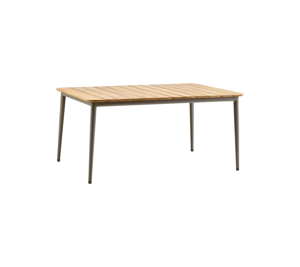 Cane-line Core Table repas 160x90cm (50127) Taupe (Aluminium) Plateau teck