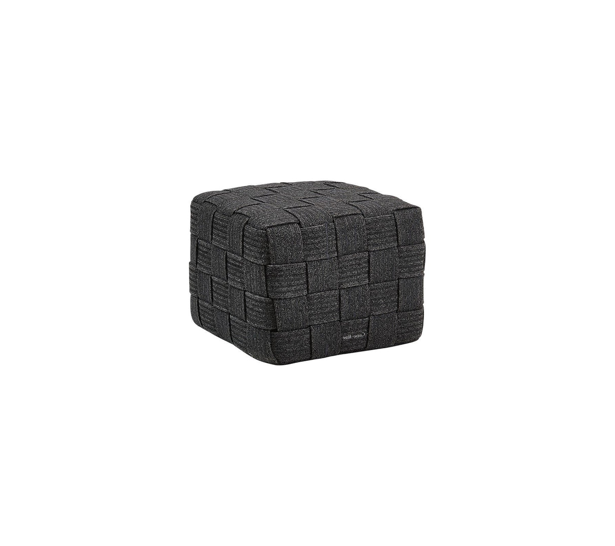 Cane-line Cube Pouf carré (8340R) Dark grey (Cordes Cane-line Soft Rope)