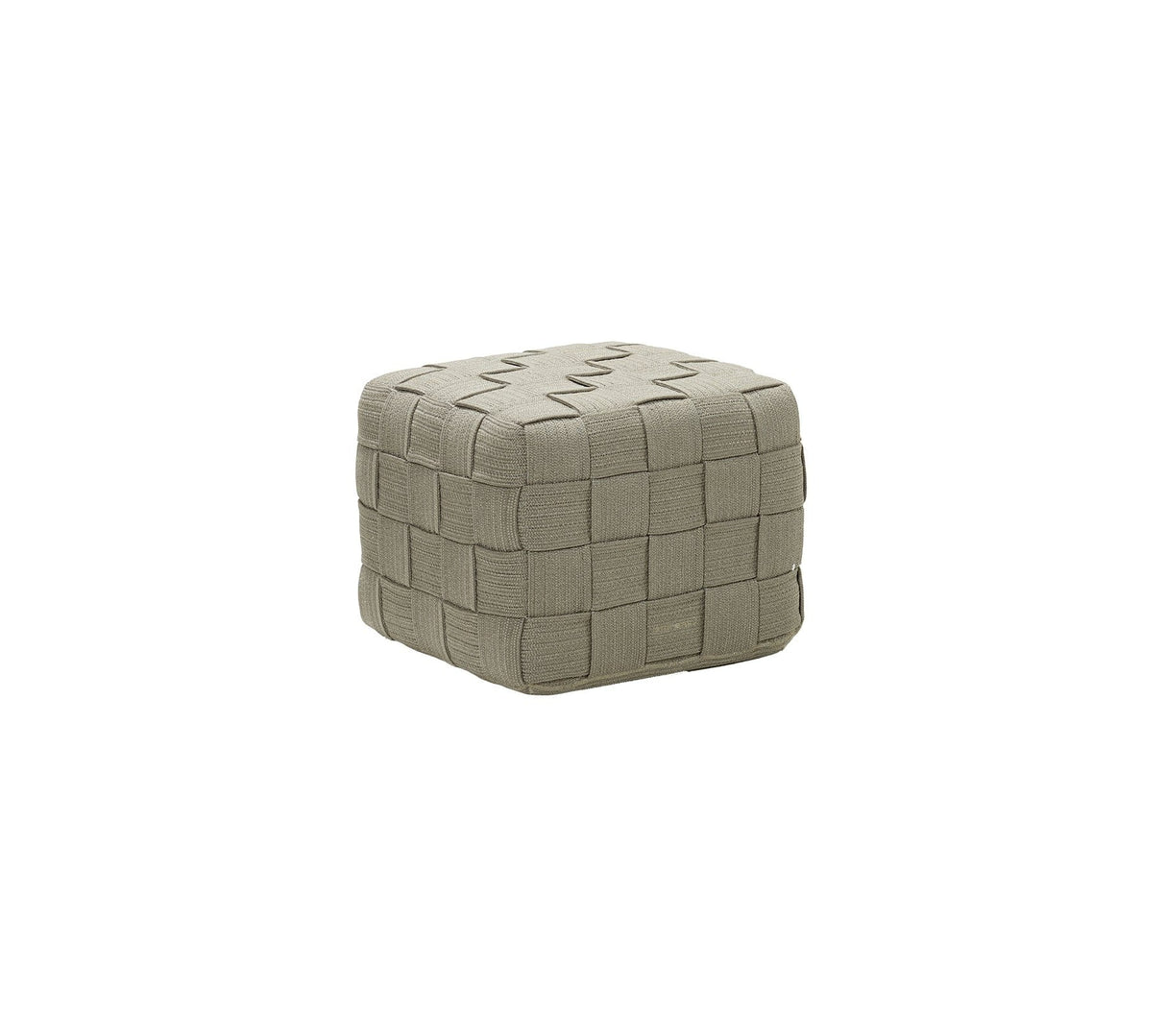 Cane-line Cube Pouf carré (8340R) Taupe (Cordes Cane-line Soft Rope)