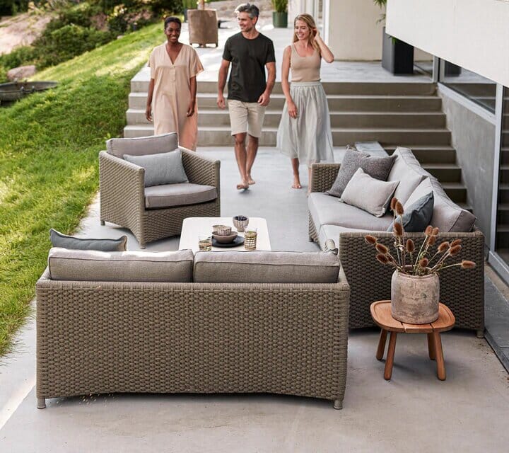 Cane-line Diamond Soft Rope Canapé 2 places, coussins inclus (8502)