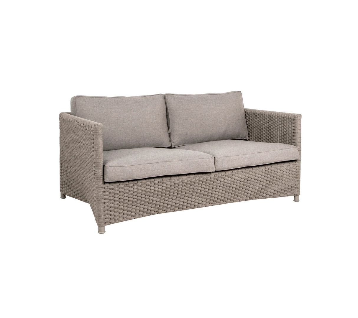 Cane-line Diamond Soft Rope Canapé 2 places, coussins inclus (8502) Taupe (Cane-line Soft Rope) Taupe Cane-line Natté