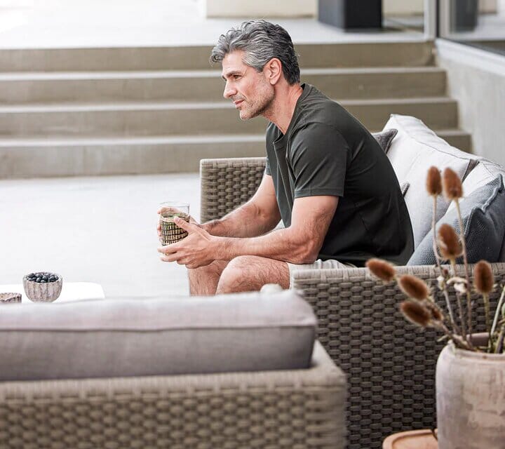 Cane-line Diamond Soft Rope Canapé 3 places, coussins inclus (8503)