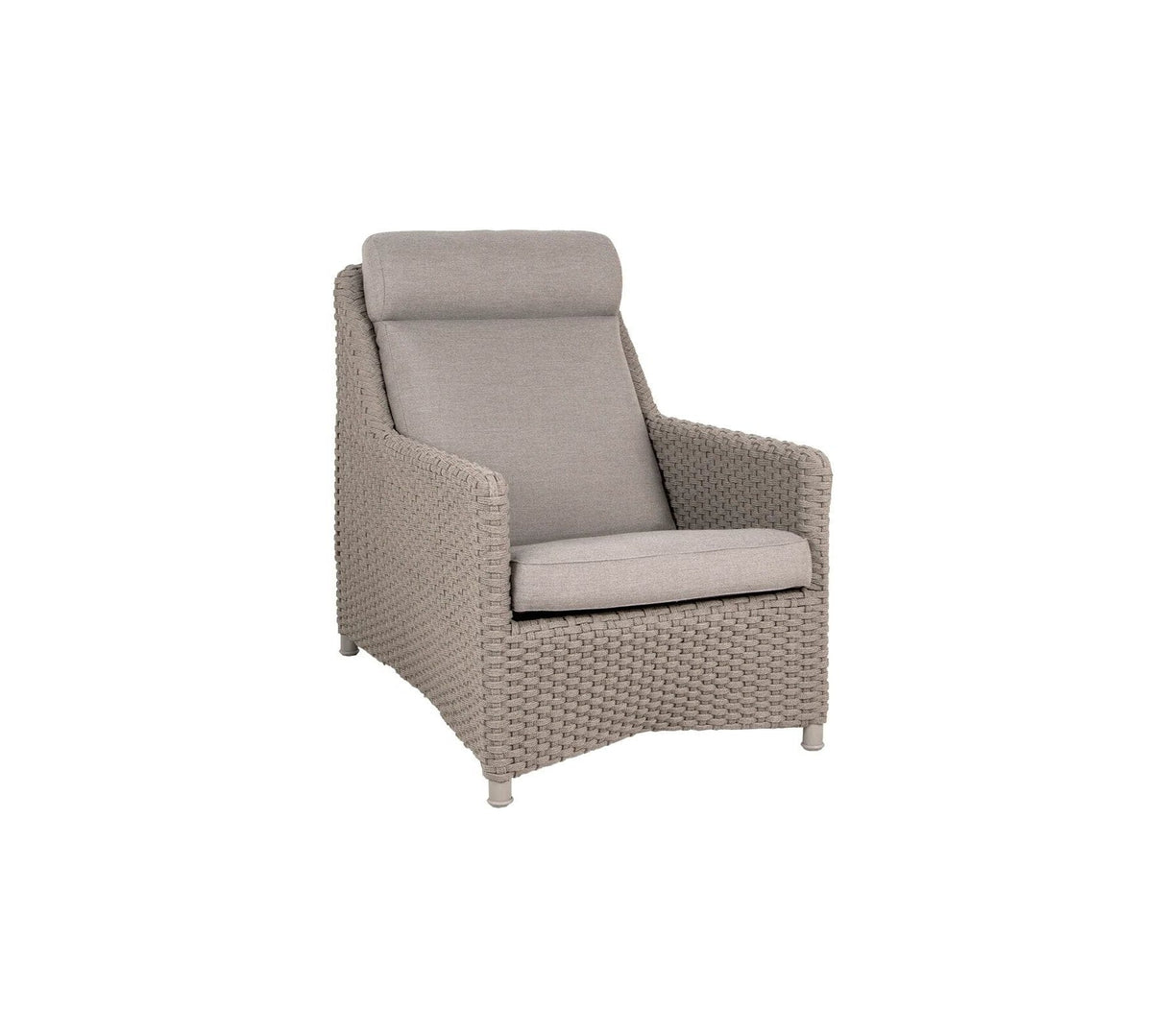 Cane-line Diamond Soft Rope Fauteuil Club Haut dossier, coussins inclus (8403) Taupe (Cane-line Soft Rope) Taupe Cane-line Natté