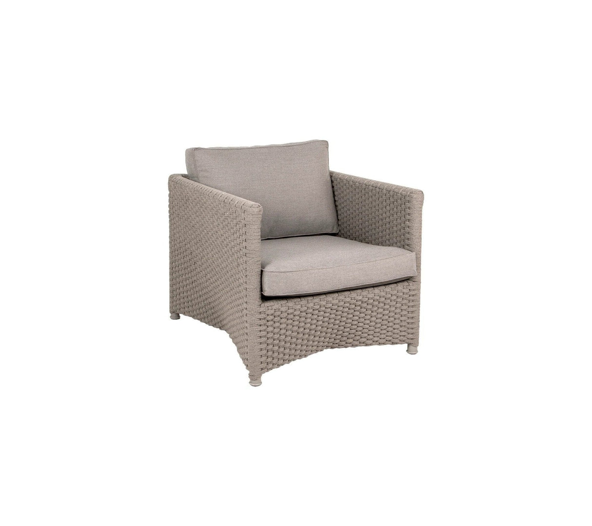 Cane-line Diamond Soft Rope Fauteuil Club Lounge, coussins inclus (8402) Taupe (Cane-line Soft Rope) Taupe Cane-line Natté