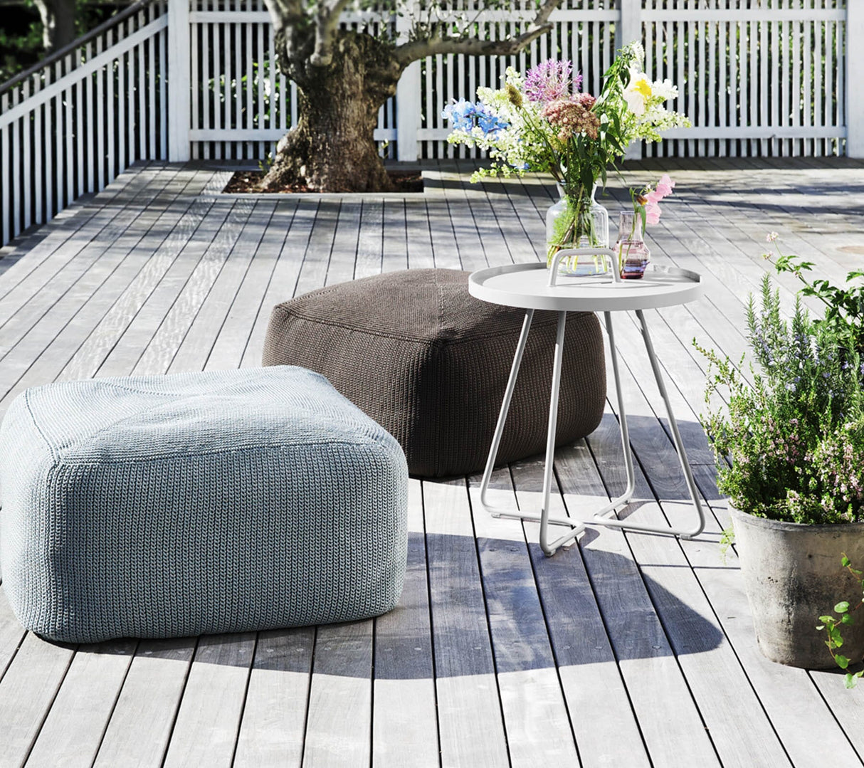 Cane-line Divine Pouf tricot (8320Y)