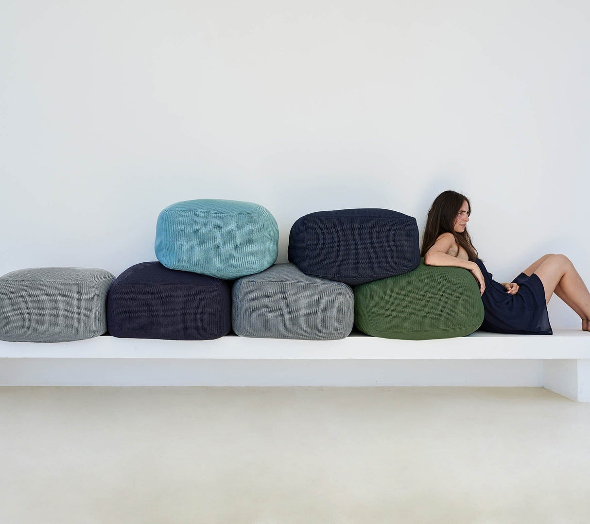 Cane-line Divine Pouf tricot (8320Y)