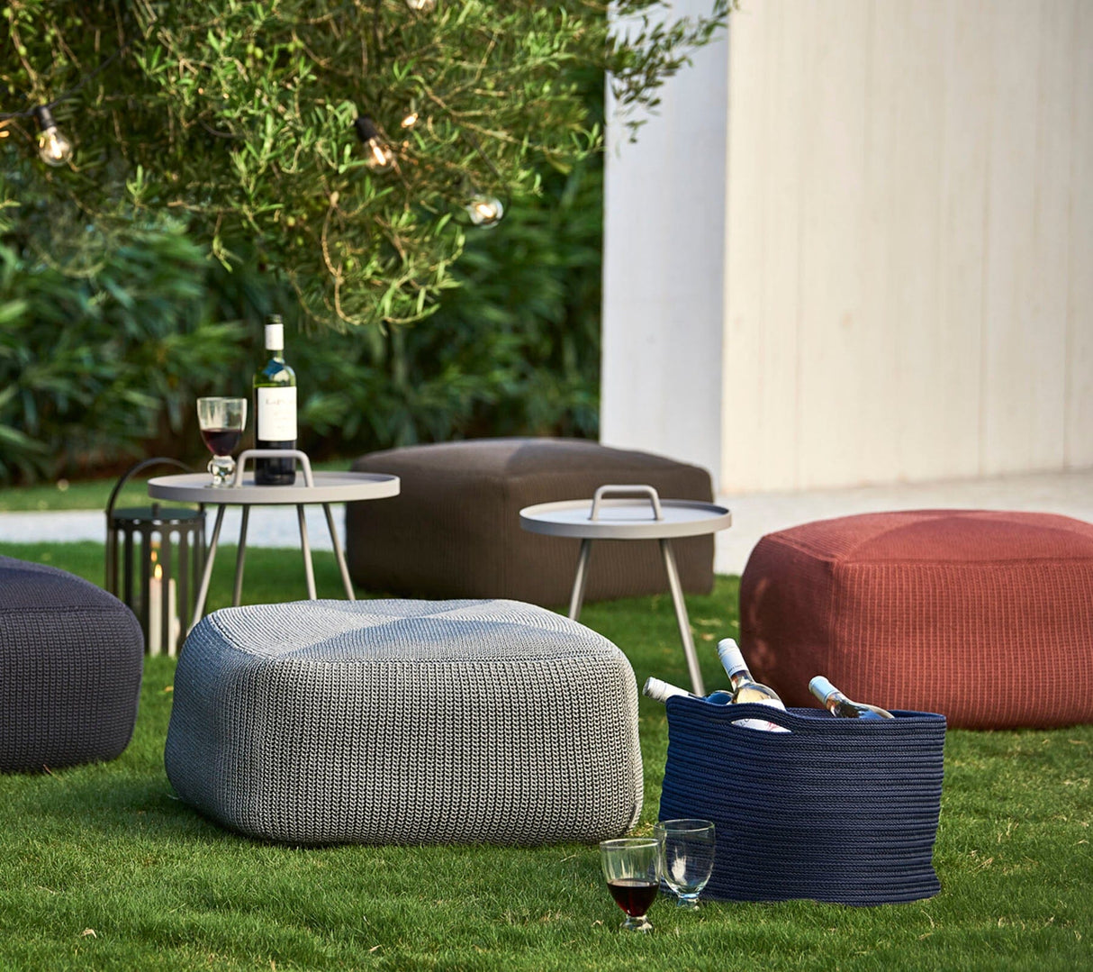 Cane-line Divine Pouf tricot (8320Y)