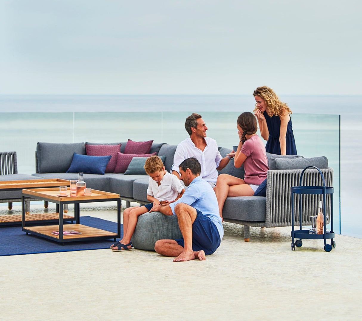 Cane-line Divine Pouf tricot (8320Y)