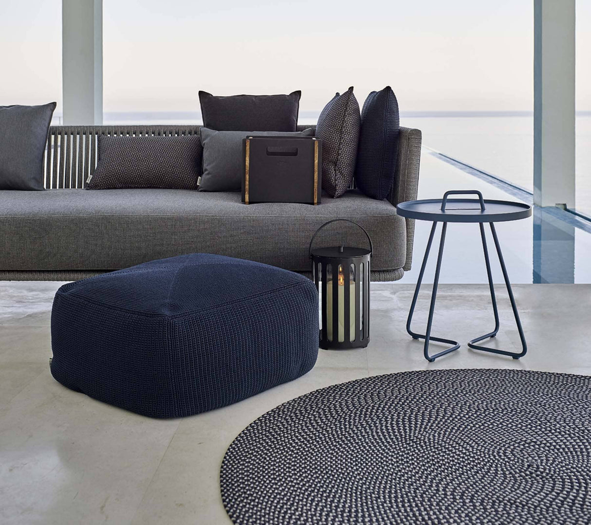 Cane-line Divine Pouf tricot (8320Y)