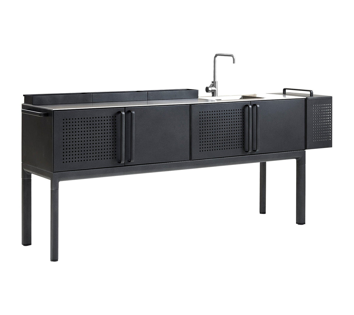 Cane-line Drop Kitchen Cuisine grand Module avec 3 armoires 200cm (3550)