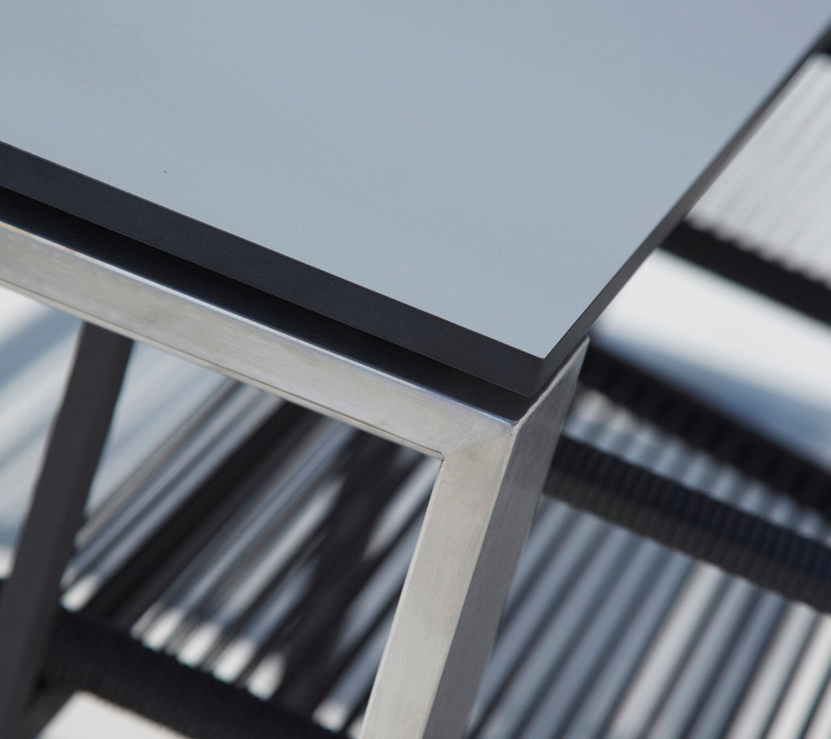 Cane-line Edge Dining Piètement pour Table 210-330x100cm avec rallonge de 120cm, plateaux en sus (5032)