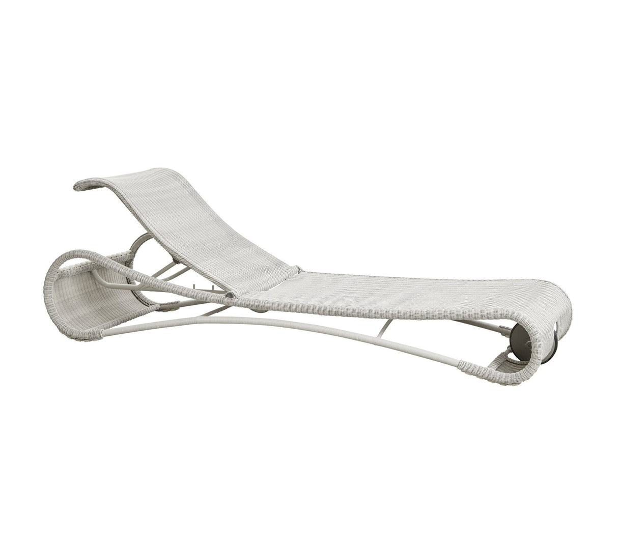 Cane-line Escape Chaise longue (5523) White grey (Résine tressée, Cane-line Weave)