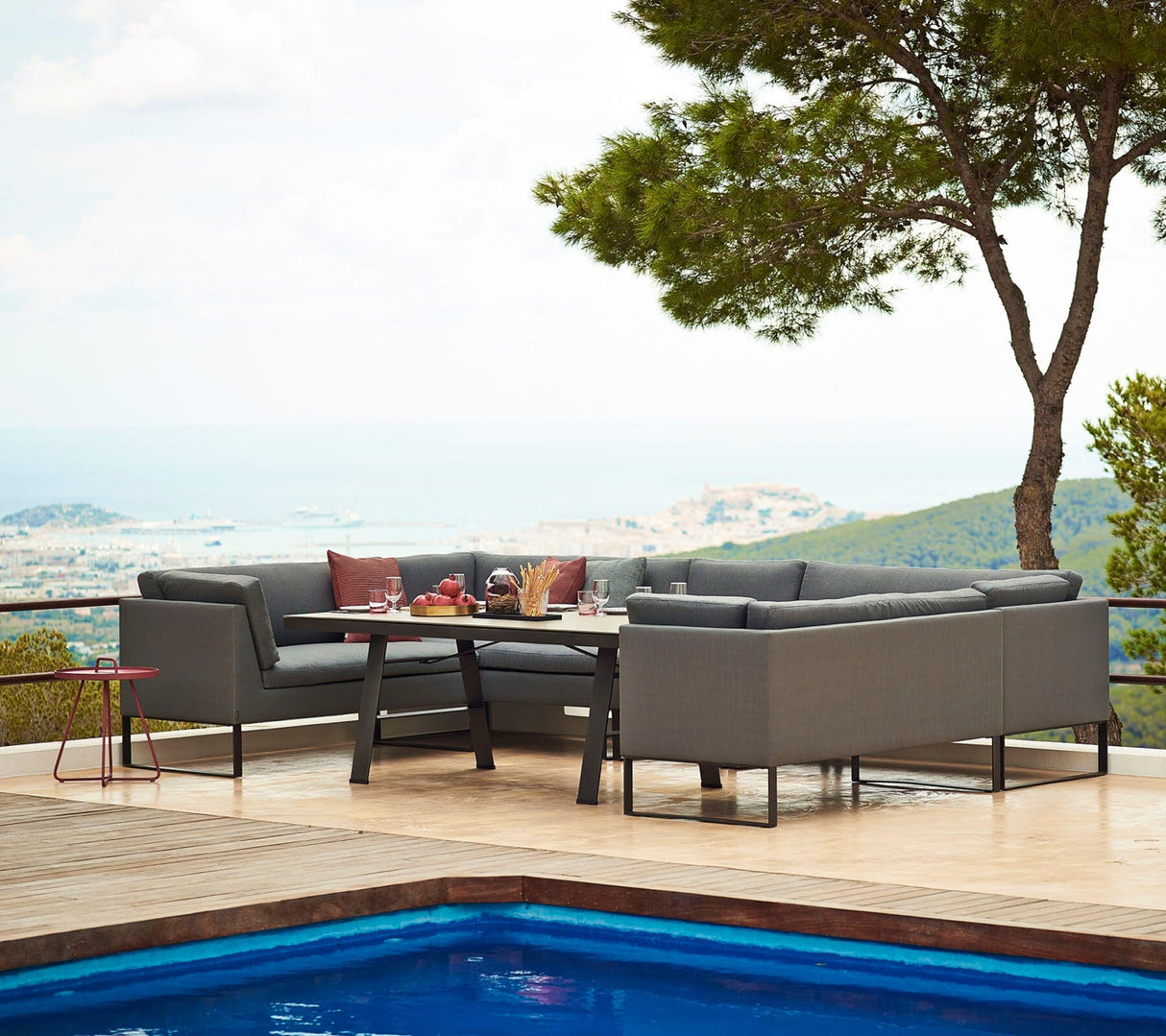 Cane-line Flex Canapé 2 places Module Droite, cousins inclus (8564)